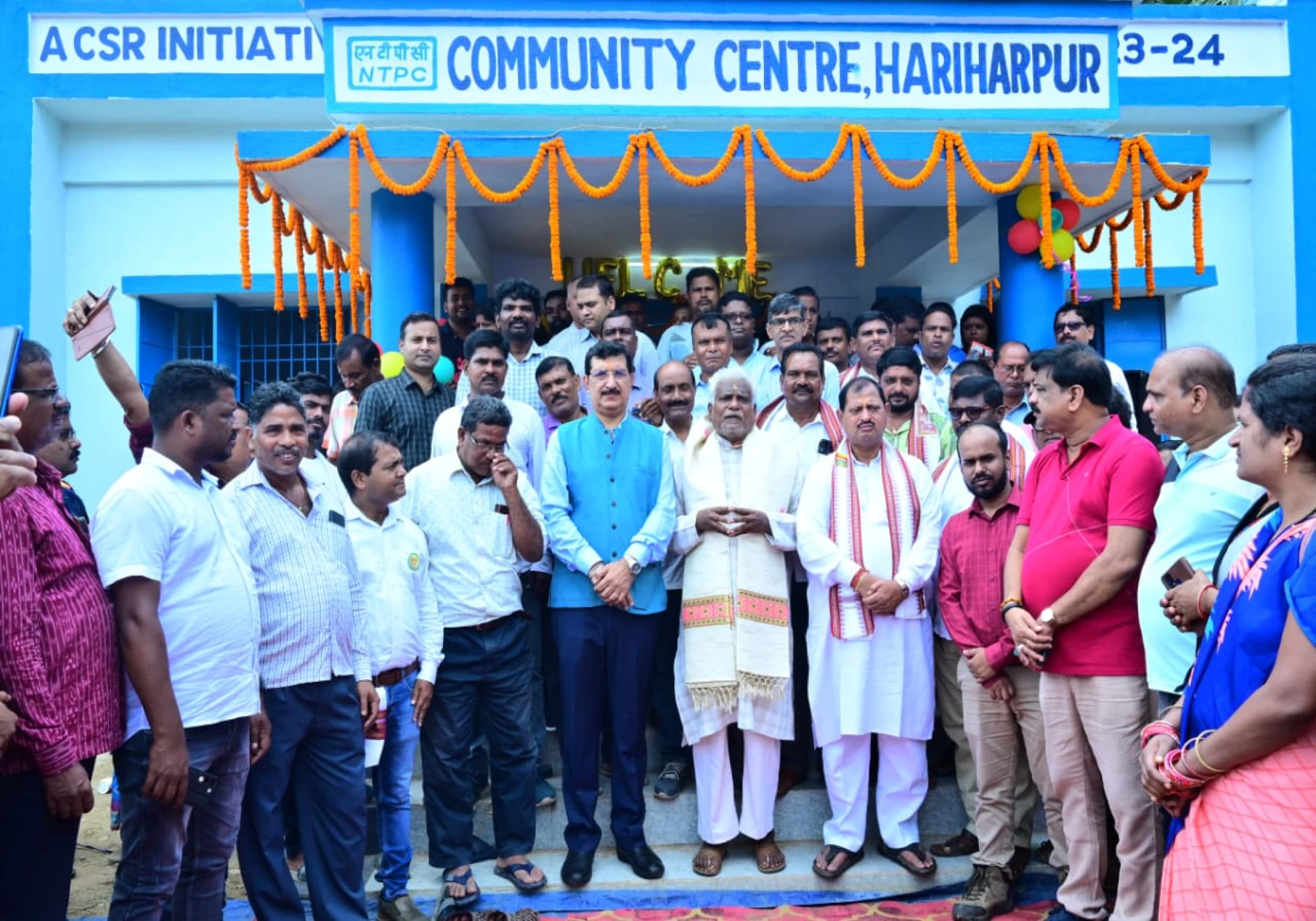 NTPC Kaniha inaugurates community hall in Hariharpur under CSR initiative